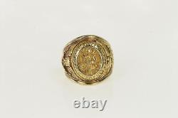 10K US Army Air Forces Pilot Officer Class Ring Yellow Gold 50