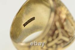 10K US Army Air Forces Pilot Officer Class Ring Yellow Gold 50
