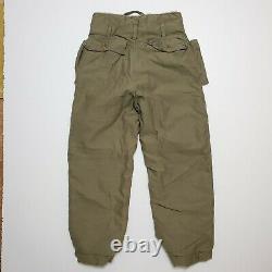 1940s Type A-9 Fur Lined Air Force USA ARMY Flight Pants Vintage Military WW2
