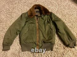 1940s WW2 Vintage Army Air Forces B-15A Flight Bomber Jacket Coat Size 36