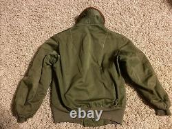 1940s WW2 Vintage Army Air Forces B-15A Flight Bomber Jacket Coat Size 36