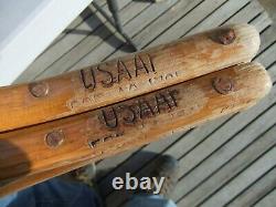 1941 Pair of US Army Air Force Snow Shoes Made by Strand Ski Co, St Paul MN