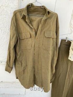 1943 Us Army Officers Shirt And Trousers Tailored Jacket Navy Air Force