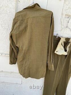 1943 Us Army Officers Shirt And Trousers Tailored Jacket Navy Air Force