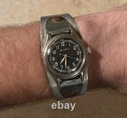 1943 WWII Bulova Military A-11 10AKCSH Army AIR FORCE Original Trench Art Runs