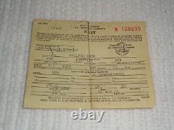 1944 Army Air Forces Air Transport Command Ticket to Guadalcanal WW2 Rare