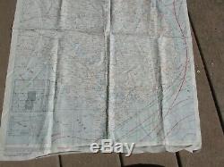 1944 US Army AIR FORCE Pilot SILK Evasion map French Indo China Central China