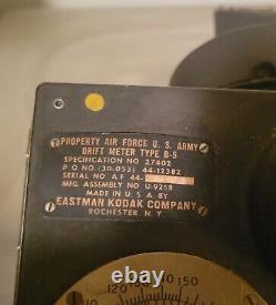 1944 WWII U. S. Army Air Force Bomber B5 Bomb Drift Meter Eastman Kodak
