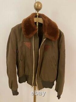 1944 WWII USAAF ARMY AIR FORCE Type B-15A Size 42 Flight Bomber Jacket