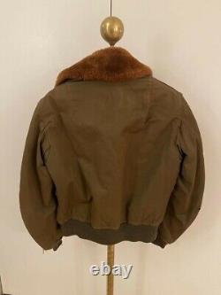 1944 WWII USAAF ARMY AIR FORCE Type B-15A Size 42 Flight Bomber Jacket