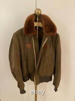 1944 WWII USAAF ARMY AIR FORCE Type B-15A Size 42 Flight Bomber Jacket