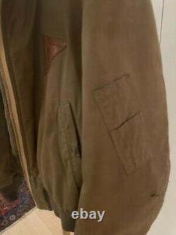 1944 WWII USAAF ARMY AIR FORCE Type B-15A Size 42 Flight Bomber Jacket