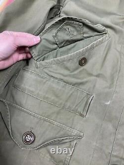 1947 US Army Air Force Issued Overcoat Cold Parka with Pile Liner Med USAF M1947