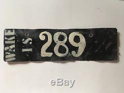 1960 Wake Island License Plate US Military Army Navy Air Force Base Vintage RARE