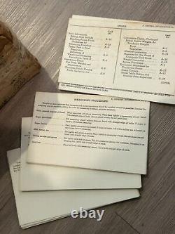 1980 Armed Forces Recipe Service & Index Cards US Army Navy Air Force Military