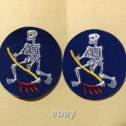 2 Original WW 2 US Army Air Force 13th Bombardment Squadron Patches No Glow