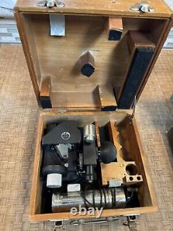 2 WW2 WWII US Army Air Force USAAF A-10 Aircraft Wood Box Sextant Fairchild Afga