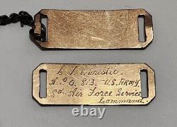 2 WWII US Army Airforce ID Braclets