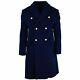 2021genuine Russian Army Wool Overcoat Blue Long Military Officer Air Force Coat