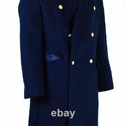 2021Genuine Russian army Wool Overcoat blue long military officer air force coat