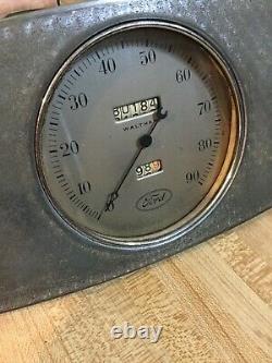 33 34 1933 1934 Ford Instrument Gauge Panel Speedo Amp (ruff) Fuel Gas Trog Scta