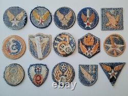 38 AAF Original WWII Army Air Force + late 40s/early 50s USAF Patch Collection