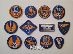 38 AAF Original WWII Army Air Force + late 40s/early 50s USAF Patch Collection