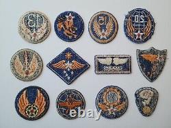 38 AAF Original WWII Army Air Force + late 40s/early 50s USAF Patch Collection