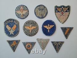 38 AAF Original WWII Army Air Force + late 40s/early 50s USAF Patch Collection