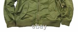 $398 Ralph Lauren POLO Military Pilot Army Twill Bomber Jacket Air Force SIZE M