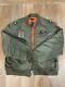 $398 Ralph Lauren Polo Military Pilot Army Twill Bomber Jacket Airforce Size M