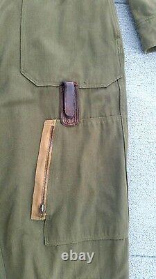 40s WW2 USAAF ARMY AIR FORCE L-1 Flight Suit BLUE BELL COVERALLS Sz M Workwear