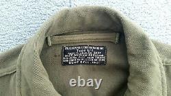 40s WW2 USAAF ARMY AIR FORCE L-1 Flight Suit BLUE BELL COVERALLS Sz M Workwear