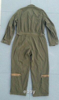 40s WW2 USAAF ARMY AIR FORCE L-1 Flight Suit BLUE BELL COVERALLS Sz M Workwear