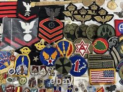 427PC Vintage Military Pin Patch LOT WW1 WW2 Vietnam Air Force Army Navy Marine