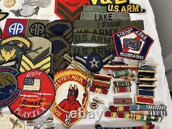 427PC Vintage Military Pin Patch LOT WW1 WW2 Vietnam Air Force Army Navy Marine