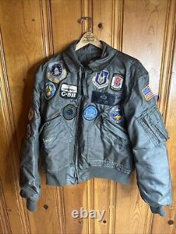 60s Vintage US Air Force Flyers CWU 45/P Jacket Mens L (42-44) Bomber Military