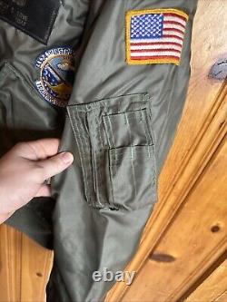 60s Vintage US Air Force Flyers CWU 45/P Jacket Mens L (42-44) Bomber Military