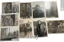 9 Gorgeous Vintage WW2 US Army Air Force Soldier Photos England Amazing Quality