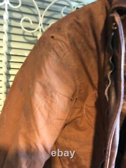 A-2 Aero Leather art nose flying jacket. Original US Army Air Force WWII Scarce