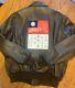 A-2 Us. Army Air Force Flight Jacket 48r Xl Leather Blood Chit Usa Excellent