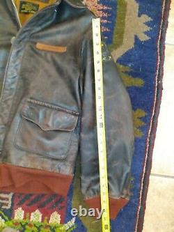 A-2 (W&G) Army, Air Force Flight Leather Jacket Size 44