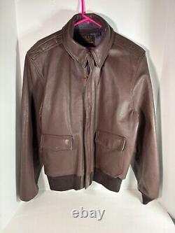 A2 Flight Jacket Size 42 Army Air Force Willis & Geiger Brown