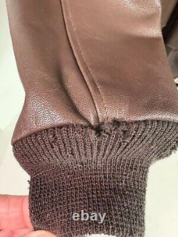 A2 Flight Jacket Size 42 Army Air Force Willis & Geiger Brown
