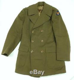 AAF 1942 Military Wool Jacket US Army Air Force Headquarters Wool Patch #A8