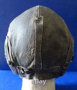 ARMY AIR FORCES PILOTS TYPE A-11 LEATHER FLYING HELMET- LARGE. WithANB-H-1