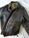 Avirex A-2 No 30-4015 Brown Wwii Army Air Force Leather Bomber Jacket Xxl