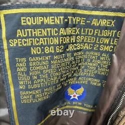 AVIREX Type A-2 1988 Vintage US Army Air Forces Leather Aviator Bomber Jacket XL