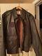 Avirex Type A-2 Vintage Us Army Air Forces Leather Aviator Bomber Jacket Size 46