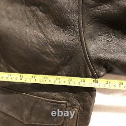 AVIREX Type A-2 Vintage US Army Air Forces Leather Aviator Bomber Jacket Size XL